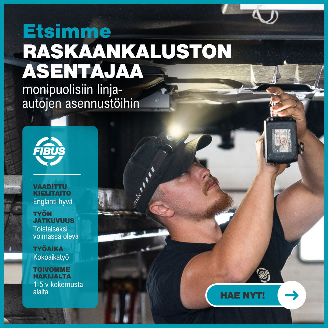 Raskaankaluston Asentajan Paikka Avoinna Fibus